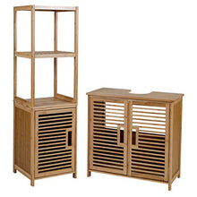 Axentia Armadietto da Bagno con 2 Ripiani, Legno ingegnerizzato, ca. 33 x 115 x 33 cm