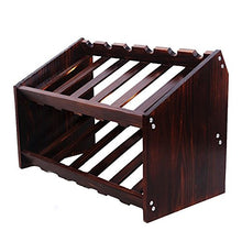 SILOLA Portabottiglie Legno massello a Due Strati Rosso Scuro/Bianco/retrò Roast Desktop Hollow Rugged