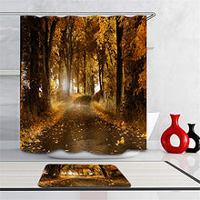 LIYAN Combinazione Bagno. Immagini Chiare E Colori Vivaci Rendono Il Tuo Bagno Pieno di Vita. Accessori da Bagno. Foresta d'Autunno.