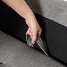 homcom Divano 3 Posti Moderno in Tessuto Grigio con Vano Contenitore e Design Scandinavo, Grigio, 166.5x62x82cm