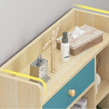 Comodino Diversificato Stoccaggio In Legno Solido Gambe Semplice Economico Casa Camera Da Letto Creativo Armadietto 72X24X95CM FANJIANI (Colore: A)