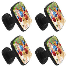 albero di Natale Pomelli per Porta Set di 4 Pomelli per Mobili Manopole per Cassetti Cucina Armadio Vetro