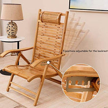 Sedia a sdraio comoda Beach Yard Beach Pool pieghevole reclinabile sedia in bambù sedia relax per interni ed esterni