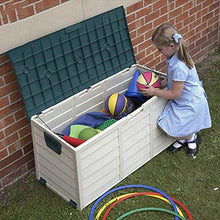 ZAQI Baule da Esterno Armadio Giardino Panca Deck Box per Patio Giardino Esterno, Organizzatore di immagazzinaggio Grande Impermeabile, per Cuscini per mobili, Giocattoli, Cuscini