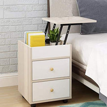 Comodino tavolino Comodino Camera da Letto, Comodino Computer da Tavolo Removable Storage Cabinet Living Room Divano Laterale Diversi Cassetti (Color : Dark Color)