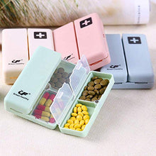 Gresunny 4pezzi portapillole organizzatore scatole per pillole plastica con 7scomparti e coperchio impermeabile viaggio portatili scatola medicinali per vitamine