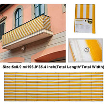 MAYOKIAAR - Parabrezza per la privacy, con blocco della luce, 400 x 80,5 cm, per balcone, per casa, giardino, balcone, cortile, fattoria, ecc.