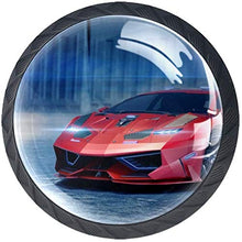 Concept Car Pomelli per Porta Set di 4 Pomelli per Mobili Manopole per Cassetti Cucina Armadio Vetro