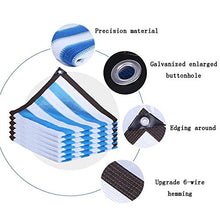 HTL Durable NA Blue Shade Reti, ispessito criptato Shading Cloth, utilizzato per isolamento termico, raffreddamento e protezione solare reti su balconi, cortili e tetti. 90% Ombreggiatura, blu, 4M4M