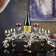 Modern stile retrò Ornamenti Casa Decorazione Della Casa Rosa Portavolo Può contenere sei bicchieri da vino Regali creativi all'ingrosso (60 * 23 * 20 cm) Decorazioni per la casa Risparmio di spazio 8