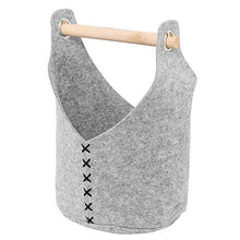 Beliani Cesto Grigio Chiaro Set di 3 SALUR