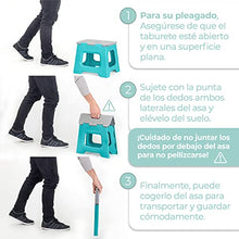 VIGAR - Sgabello pieghevole compact in plastica