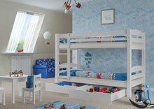 Erst-Holz Letto a Castello 90x200 Pino divisibile con doghe rigide e Due cassettoni 60.10-09WS2