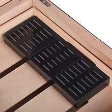 YUMO Humidor per sigari per ca. 124 sigari, Marrone, con igrometro e umidificatore