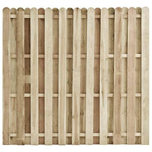vidaXL Legno di Pino Impregnato Verde Pannello di Recinzione Elegante Robusto Privacy Sicurezza Barriera da Giardino Recinto 180x170 cm