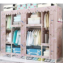 JFFFFWI Armadio Semplice assemblato Armadio in Legno Massiccio 210 * 45 * 170cm (Colore: A)