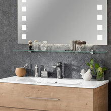 FACKELMANN B.Perfekt - Set di mobili da bagno 4 pezzi, con lavabo in ceramica, 100 cm e specchio da bagno a LED