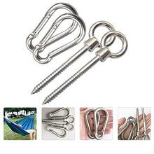 PRETYZOOM Kit di Sospensione per Amaca Resistente da 4 Pezzi Moschettoni per Amaca durevoli per Amaca