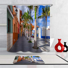 LIYAN Combinazione Bagno. Immagini Chiare E Colori Vivaci Rendono Il Tuo Bagno Pieno di Vita. Accessori da Bagno. Città Europee. Strada.