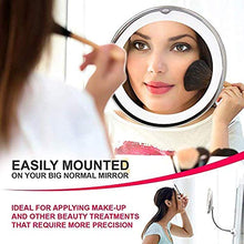 ADSE Specchio per Il Trucco 5X Specchio per Trucco Illuminato a LED Pieghevole Specchio per Specchio cosmetico con Rotazione a 360 °