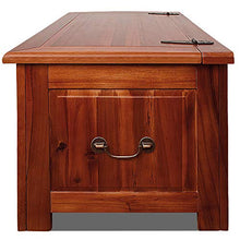 Deuba Cassapanca in Legno 85x44x48cm Vano Contenitore e Coperchio Baule Salvaspazio Pistone a Gas