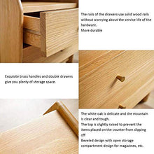 KaidanBeautifully Side Table Comodino comodini 2 cassetti Comodino in Legno massello Camera da Letto Scatola di immagazzinaggio Piccolo armadietto Comodino Comodino tavolino (Dimensioni: 50 40 50 cm)
