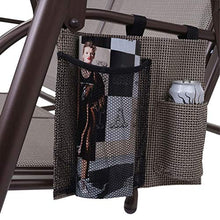 Mendler Dondolo da Esterno a 2 posti HWC-F89 Acciaio Tessuto Marrone Beige