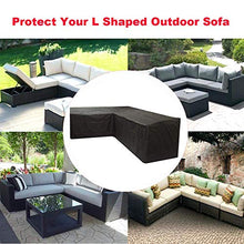 Silvotek Coperture per divani da Giardino a Forma di L - coperture per arredo Giardino a Forma di L,210D copridivano per Esterno a Forma di L