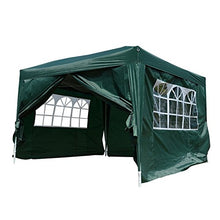 Outsunny Gazebo da Giardino Impermeabile con Pannelli Laterali Pieghevole 3x3m
