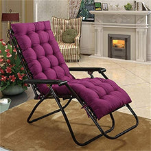 eewopjkj Cuscino per Lettino Prendisole Supporto per Schienale Alto Addensare Cuscino per Sedia Relax Extra-Large Cuscino reclinabile Cuscini per Sedia a Dondolo Cuscini da Giardino-Viola 48x155 cm