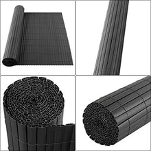 Laneetal PVC Canniccio Frangivista 300x120cm Frangisole e frangivento Divisorio Recinzione Cannucciata Coperture Divisori da Giardino Balcone Esterno Grigio