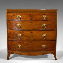 Cassettiera Antica Fiocco Antichi, Inglese, Mogano, Tallboy, Victorian, 1870