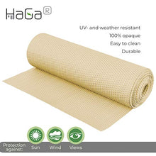 Haga® PE RATTAN in terrazza balcone Privacy Hellbraun 2 m larghezza (al metro)