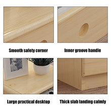 Comodino in Legno Comodino Piccola Camera Letto Tavolino Mobili Stoccaggio con 2 Cassetti Montaggio Facile