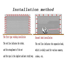 WaiMin Bambini Ringhiera di Sicurezza Protezione Net Net Decorativo Blu Net Net Trailer, Adatto for Le scuole materne, caffè Interni, ECC (Size : 3x5m)