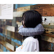 Vn Cuscino a Forma di U Cuscino Gonfiabile Cuscino da Viaggio per Aereo Cuscino da Viaggio Cuscino per Il Collo per Adulto Cuscino da Viaggio a Forma di U,1