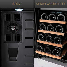 VIY Humidor Cofanetto Premium, Vetrina Trasparente, in Legno, Umidificatore con Igrometro Interno, Display della Temperatura LCD, Chiusura Magnetica, Elegante (Nero),B