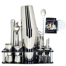 Wenzhihua Set di Miscelazione per Cocktail 750 / 600ml Boston Boston Cocktail Shaker Set in Acciaio Inox Cocktail Reading Set con Supporto per VinoStrumento A Barre