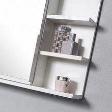 DOMTECH - armadietto da bagno con specchio, colore: bianco
