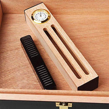 CLJ-LJ Cigar Box Legno di Cedro visualizzazione della Casella di Windows Cigar Humidor Mini Piano Portatile con Display Box
