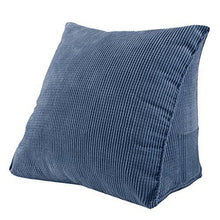 Generic - Cuscino triangolare per schienale, per divano, letto, decorazione – blu profondo, 40 x 36 x 20 cm - Arredi Casa