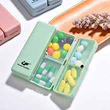 Gresunny 4pezzi portapillole organizzatore scatole per pillole plastica con 7scomparti e coperchio impermeabile viaggio portatili scatola medicinali per vitamine