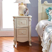 Elegante Semplicità Tavolino Comodino Bianco Comodino in Argento Dipinto a Mano 40 cm Comodino Intagliato Francese. per Camera da Letto, DTTX001