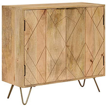 vidaXL Legno Massello di Mango Credenza 80x30x75 cm Buffet Mobiletto Madia