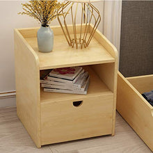 H-CAR Armadietto da Comodino in Legno massello Armadietto da Camera da Letto Minimalista Moderno Semplice, Piccolo armadietto, Comodino