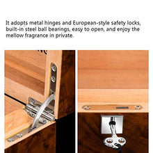 Humidor Cigar Piano Paint Cigar Household Cedar Tray Divider Mini Cigar Hold 50 Cigars (Colore: Marrone, Dimensioni: 32 * 11 * 23 Cm)