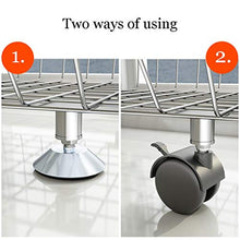 BLWX LY Carrello Multiuso da Cucina in Acciaio Inossidabile Rack Scaffale for Libri di Frutta a Grande capacità ， Elevata capacità di carico, Facile da installare (Size : 2 Tier)
