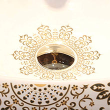 Lavabo Ovale da Bagno Retro Creative Jingdezhen Ceramic Hotel Lavabo antispruzzo Lavandini Bagno