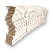 10 Listelli Curvati in Legno di Faggio - Ricambio per Doga – 6,7 X 79 X 0,8 Cm