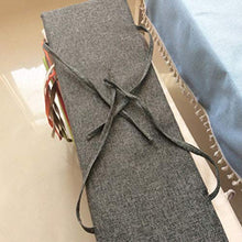 Ping bu - Cuscino per panca da esterni, con cerniera, per divano, 2 posti (marrone, 87 x 28 x 2 cm)